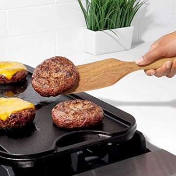 Buy AOOSY 5 Pcs Acacia Wood Cooking Utensil Set