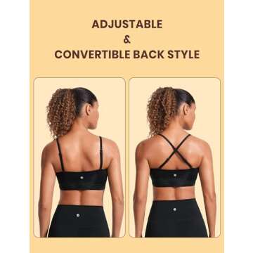 Adjustable Padded Wireless Yoga Sports Bra - CRZ YOGA