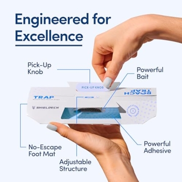 Shieldeck Sticky Glue Indoor Roach Traps 12 Pack