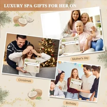 Gifts for Women, Birthday Gifts for Women, Bath and Body Gifts Set, Spa Gifts for Women Vanilla Coconut, Self Care Relaxing Bath Sets for Thank you Women, Mom, Grandma, Girlfriend, Sister, Friends