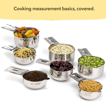 Stackable Stainless Steel Measuring Cups Set of 7