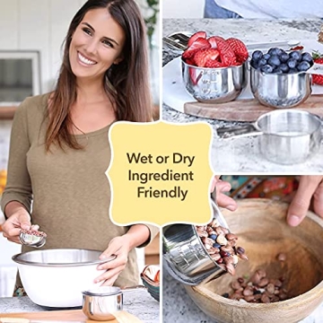 Stackable Stainless Steel Measuring Cups Set of 7