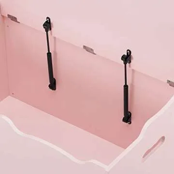 Amazon Basics Kids Toy Box, Stylish and Safe Organizer