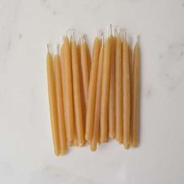 100% Pure Beeswax Birthday Candles Bundle (3 Packs of 20, Royal, Natural and Pastel Colors, 3 Inch Tall)