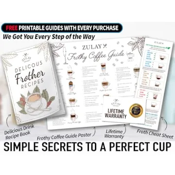 Zulay Milk Frother - All-in-One Drink Mixer for Coffee