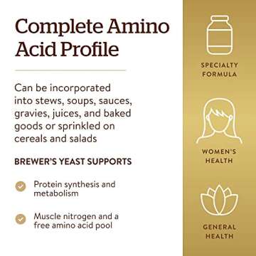 Solgar Brewer's Yeast Powder 14 oz Rich in Amino Acids