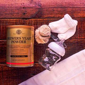 Solgar Brewer's Yeast Powder 14 oz Rich in Amino Acids