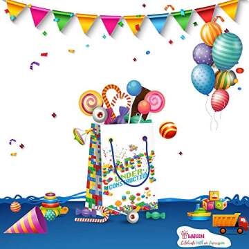 LARZN - Celebrate With an Impression Premium Bricks Building Blocks Treat Bags, Party Bags, New, Gif...