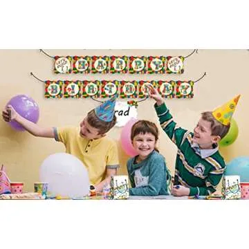 LARZN - Celebrate With an Impression Premium Bricks Building Blocks Treat Bags, Party Bags, New, Gift Bags,Goody Bags, Building Blocks Party Supplies, Decorations,12 Pack