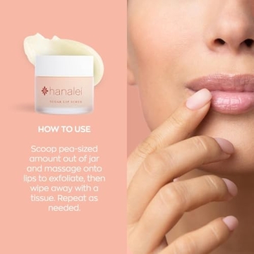 Vegan Sugar Lip Scrub by Hanalei – Exfoliate & Hydrate Lips