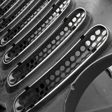 Durable Clip-on Grille Inserts for Jeep Wrangler 2007-2017