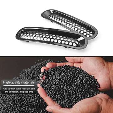 Durable Clip-on Grille Inserts for Jeep Wrangler 2007-2017