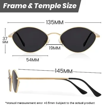 Veda Tinda Retro Sunglasses with Chain UV400 Protection