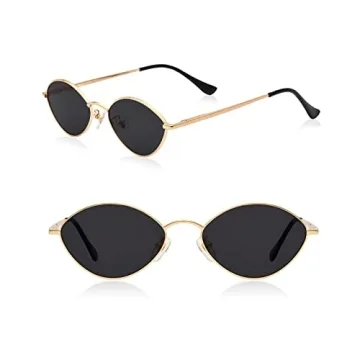 Veda Tinda Retro Sunglasses with Chain UV400 Protection