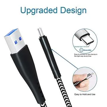 USB Type-C Charger Cord 3FT 3FT 6FT for Samsung Galaxy A13 A12 A32 5G A50 A20 S10 Plus S20 Ultra FE Tab S4 S5e S6,Note 10 9,LG G8 V35 Thinq,Moto G Power 2024 2023 Phone Charging Cable,Fast Charge Wire