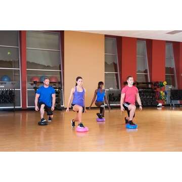 Black Mountain Products Exercise Balance Stability Disc with Hand Pump, Black, 13 inch diameter