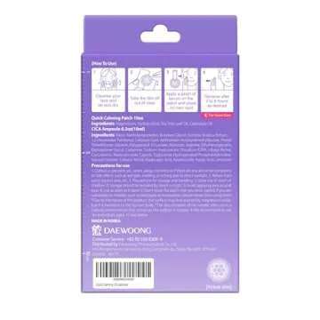 EasyDerm Quick Calming Magnesium Patches for Acne Care