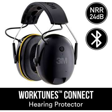 3M WorkTunes Bluetooth Hearing Protection & Safety Glasses