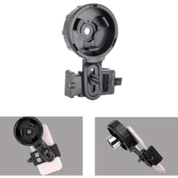 Gosky Telescope Phone Adapter Quick Aligned Cell Phone Digiscoping Adaptor Mount - Compatible with Spotting Scope Binoculars Monocular, Fit Almost All Brands of Smartphones (Big Type)