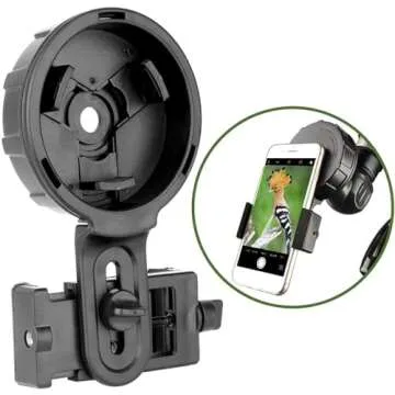 Gosky Telescope Phone Adapter Quick Aligned Cell Phone Digiscoping Adaptor Mount - Compatible with Spotting Scope Binoculars Monocular, Fit Almost All Brands of Smartphones (Big Type)