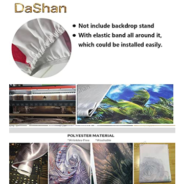 DASHAN 7.2ft Grad Round Backdrop for Graduation Photos
