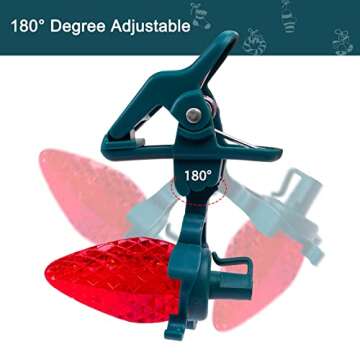 Durable C7 C9 Christmas Light Clips - 50Pack