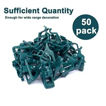 Durable C7 C9 Christmas Light Clips - 50Pack