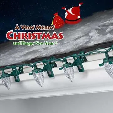 Durable C7 C9 Christmas Light Clips - 50Pack