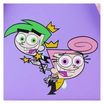 Loungefly Nickelodeon: Fairly Odd Parents Lenticular Timmy Turner with Fishbowl Cosmo and Wanda Mini-Backpack, Amazon Exclusive