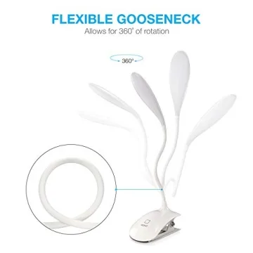 Vont LED Clip On Reading Light with Touch Control