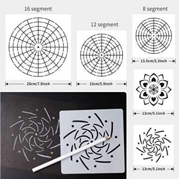 Mandala Tools for Painting Rocks Mandala Painting Dotting Stencil Dot Mandala Kit 30 PCS