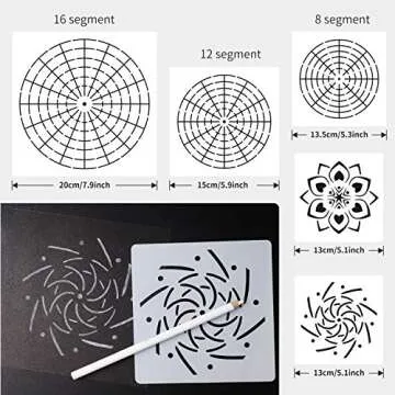 Mandala Tools for Painting Rocks Mandala Painting Dotting Stencil Dot Mandala Kit 30 PCS