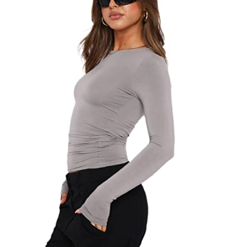 Y2K Long Sleeve Top for Women - Trendy Fairy Grunge Tee