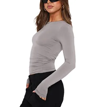 Y2K Long Sleeve Top for Women - Trendy Fairy Grunge Tee
