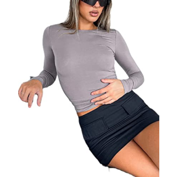 Y2K Long Sleeve Top for Women - Trendy Fairy Grunge Tee