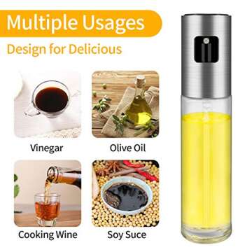 FONNOR Portable Olive Oil Sprayer - Healthier Cooking Tool