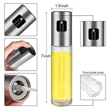 FONNOR Portable Olive Oil Sprayer - Healthier Cooking Tool