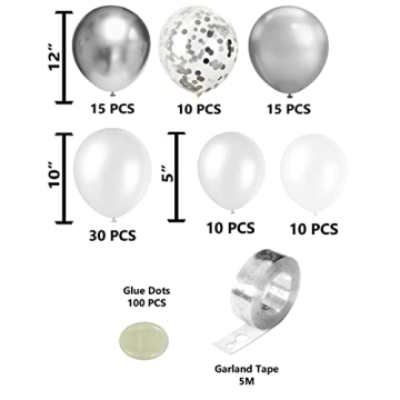 famzigo Balloon Arch Kit for Weddings and Parties
