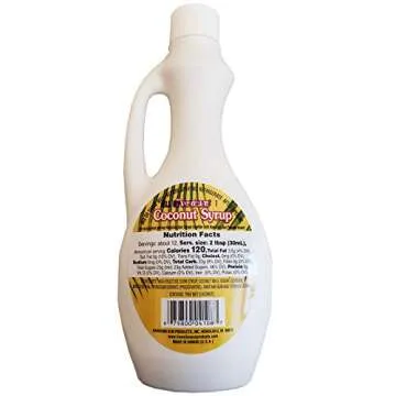 Hawaiian Sun Premium Coconut Syrup - Tropical Bliss in Every Drizzle!