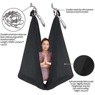 Versatile Aerial Yoga Hammock for All Skill Levels