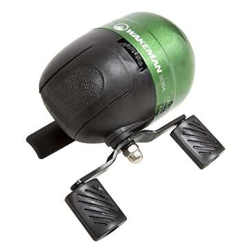 51-Inch Fishing Rod and Reel Combo with Tackle Set - Spincast Fishing Pole - Gear for Small Fish or Pond Reeling - Spawn Series by Wakeman (Green)