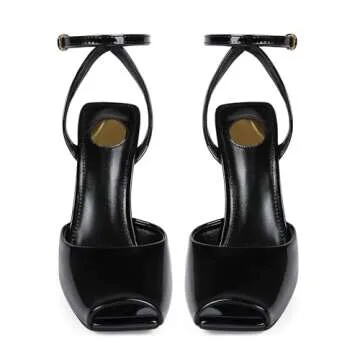 CAGLGLZ Women's Peep Toe Wedge Sandals - Stylish Comfort
