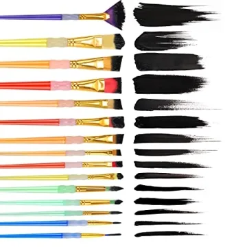 15Pcs Paint Brushes Set - Vibrant & Durable for Kids