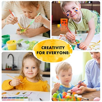 15Pcs Paint Brushes Set - Vibrant & Durable for Kids
