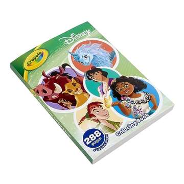 Crayola Disney Coloring Book (288pgs), Disney Sticker & Coloring Book for Kids, Disney Toys & Gifts, Stocking Stuffer for Girls & Boys, 3+