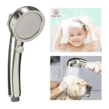 High Pressure Handheld Showerhead with ON/OFF Switch