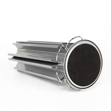 Flagship Coffee Pod Capsule Holder for Dolce Gusto, Metal Carousel Capsules Pods Organizer Rack, 48 Pods Silver