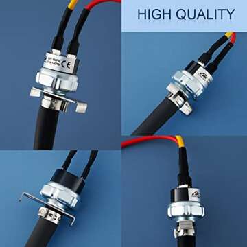 Flutesan Air Pressure Switch Air Compressor Switch 120-150 PSI Pressure Controller 120V AC Switch