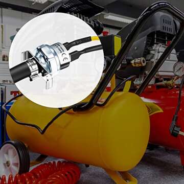 Flutesan Air Pressure Switch Air Compressor Switch 120-150 PSI Pressure Controller 120V AC Switch