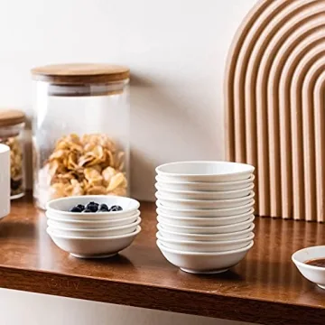UIBFCWN 12 Pack Soy Sauce Dish Ideal for Dipping Sauces